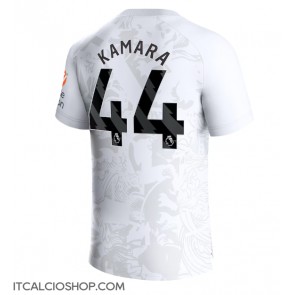 Aston Villa Boubacar Kamara #44 Seconda Maglia 2023-24 Manica Corta